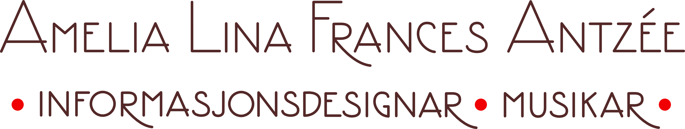 Amelia Lina Frances Antzée — Informasjonsdesignar — Musikar